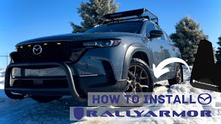 Mazda CX50 Rally Armor  How to Install Mud Flaps [upl. by Genni]