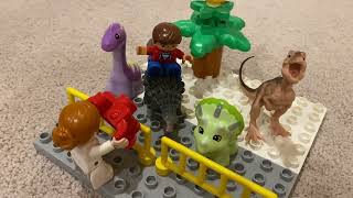 The Lego Duplo people and the visit to the dinosaur museum [upl. by Virgel]