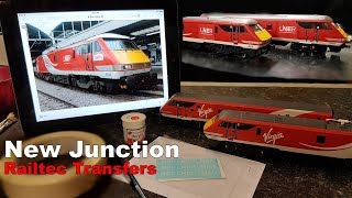 New Junction  Applying Railtec LNER Transfers  Virgin Class 91 [upl. by Ahtnams]