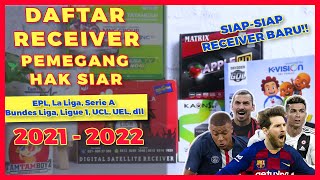 JANGAN KAGET Rekomendasi Receiver Pemegang HAK SIAR LIGA TOP EROPA Musim 20212022 BANYAK PERUBAHAN [upl. by Audwen290]