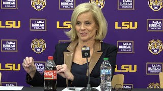 LSU Kim Mulkey WIN over Stanford postgame plus Mikaylah Williams amp Kailyn Gilbert [upl. by Biancha]