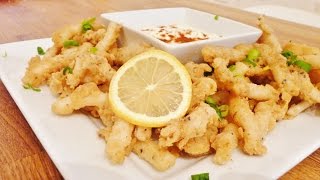 Episode 60  Deep Fried Calamari with Lemon Mayonnaise 🦑 [upl. by Kathe]