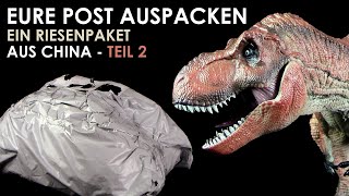 Temu Riesenpaket auspacken  Teil 2 mit Jurassic Park™ Tyrannosaurus Rex  TRex  Dinosaurier Figur [upl. by Kermy]