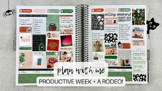 PLAN WITH ME  a productive week  working the rodeo  makselifeplanner  oct 713 [upl. by Luthanen57]