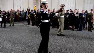 Anzac Day 2016  Menin Gate Ypres  Catafalque Party Day ceremony LAST POST [upl. by Lenaj]