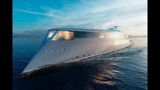 Sinot AQUA Superyacht Concept 2019 Hydrogenpowered luxury ship [upl. by Notserk]