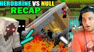 HEROBRINE VS ENTITY 303 AND NULL 😱 HEROBRINE RECAP FULL MOVIE [upl. by Aihseyn]