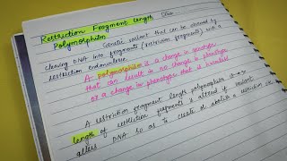 Restriction fragment length polymorphismGenetics 🧬Lippincott Biochemistry [upl. by Dedra]