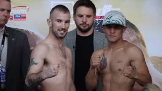 JOHN JOE NEVIN v ANDRES FIGEROA  FULL WEIGH IN VIDEO FROM PHILADELPHIA [upl. by Nagol]