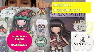 RIVISTA GORJUSS DICEMBRE 2023 e gadget  Regalo calendario Santoro edicola  recensione [upl. by Ikey]