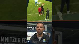 Trainer sieht Rot 🟥fussball regionalliga fußball rotekarte viralvideos viral chemnitzerfc [upl. by Baggett]