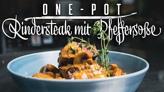 Steak mit Pfeffersoße – Stephan Schnieder kocht [upl. by Trovillion]