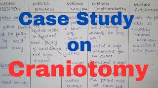 Case study on Craniotomy  Medical surgical nursing pediatrics  bsc nursing GNM nursingsecrets [upl. by Noirred]