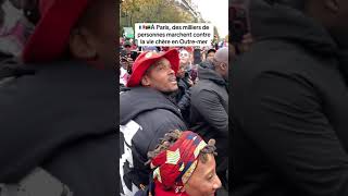 Paris manifestation antillaise contre la vie chère dans les Antilles françaises [upl. by Beall]