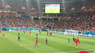 【現地撮影】ロシアW杯 川島のナイスセーブ！ 日本対ベルギー戦 russia world cup japan vs belgium [upl. by Hew]