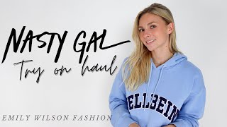 NASTY GAL TRY ON HAUL  NastyGal  Emily Wilson Fashion [upl. by Mecke893]