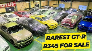 RAREST GTR R34s for sale GARAGE DEFEND Shop update 01022024 [upl. by Teryn]