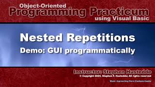 OOP Programming VB  08A Nested Repetitions [upl. by Shanna]