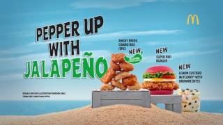 McDonalds Angry Birds  Jalapeño Chicken Nuggets Food [upl. by Lorak]