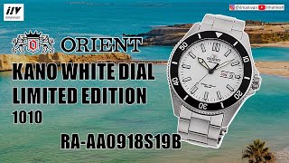 ORIENT KANO RAAA0918S19B WHITE DIAL LIMITED EDITION 1010 [upl. by Keppel]