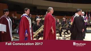 Fall 2017 Convocation Monday November 21 Afternoon Ceremony [upl. by Aneed340]