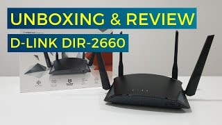 Unboxing amp Review DLINK DIR2660  A Smart Mesh WiFi Router [upl. by Batory614]