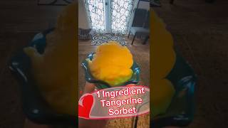 1 ingredient Tangerine Sorbet [upl. by Nylehtak]