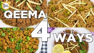 Qeema 4 ways  Best Qeema Recipes by Food Fusion [upl. by Haraj]