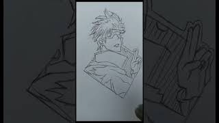 Free time sketch gojo animedrawing viralshort gojo jujutsukaisen shorts sketchartist sketch [upl. by Nnayelhsa]