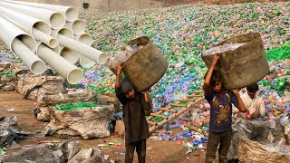 How Millions Waste Plastic Bottles Convert into PVC Pipe Through Recycling [upl. by Atsirtal290]