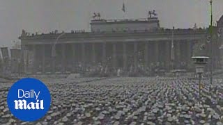 Chilling archive footage shows 1939 Nazi rally in Nuremberg  Daily Mail [upl. by Ashraf]