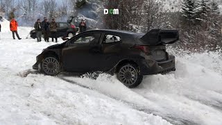 Rally Montecarlo 2024 OGIER Test⚠️ SNOW Yaris Rally1 [upl. by Ainivad23]