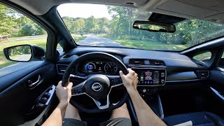 2024 Nissan Leaf SV Plus  POV Walkaround and Test Drive ASMR [upl. by Faubert]