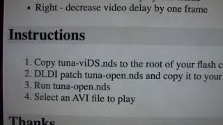 Unlock NDS DSi 3DS Tuna Video Player  Full lenght AVI  FFMPEG converter [upl. by Sofia]