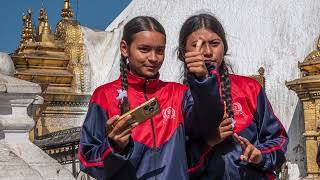 Nepal  Magische Eindrücke vom Swayambhunath Affentempel 🛕🐒 [upl. by Madalyn538]