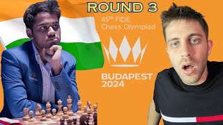 Chess Olympiad 2024 Recap Round 3 Arjun Erigaisi Future WORLD CHAMPION [upl. by Wootten]