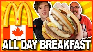 ALL DAY BREAKFAST at McDonalds CANADA AllDayBreakfast [upl. by Mingche]