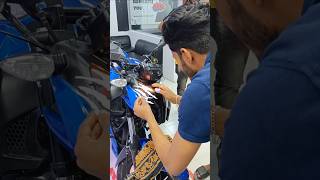 New Modified TVS Apache RTR 160 4V Blue Colour Bike shorts rtr1604v modified newtoyou ajshohan [upl. by Gwenore876]