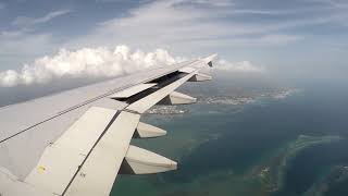 MVT AIR FRANCE A320 Full Flight from MARTINIQUE to GUADELOUPE [upl. by Yerak]