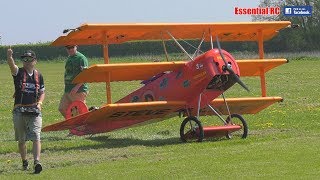 WORLD’S LARGEST RC 65 SCALE Fokker DRI DREIDECKERTRIPLANE UltraHD and 4K [upl. by Suiravaj842]