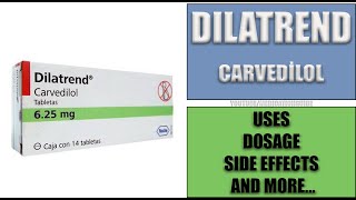 DILATREND Carvedilol  Uses Dosage Side Effects and more health viral sideeffects [upl. by Leahcimrej113]