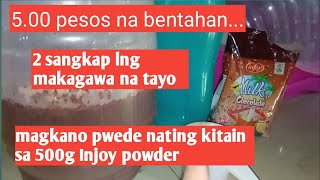 Palamig  Magkano pwede nating kitain sa 500g na Injoy Powder [upl. by Alyda]