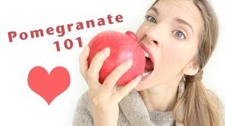 HOW TO PREPAREOPEN amp EAT A POMEGRANATE [upl. by Euqinommod]