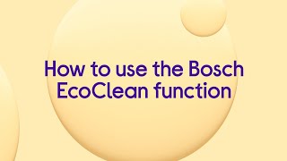 Bosch built in oven cleaning  EcoClean [upl. by Mayer]