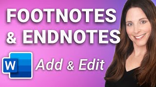 Footnotes in Word  Insert Customize Convert amp Delete Footnotes and Endnotes  StepByStep [upl. by Goff]