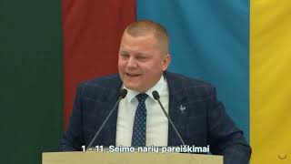 Dainius Gaižauskas Lietuvos Seimas kriminalinių nusikaltėlių užuovėja [upl. by Weinstein]