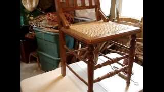 Chair Caning Tips  Weaving at correct table height [upl. by Rothwell769]