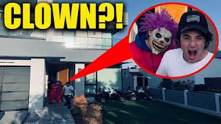 SCARY KILLER CLOWN CHASES STROMEDY OUT OF OUR HOUSE IT DIDN’T END WELL [upl. by Lupe899]