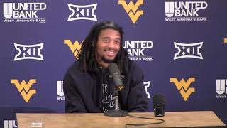 BlueGoldNewscom WVU Football Isaiah Esdale Virginia Tech Postgame 91821 [upl. by Ainek]