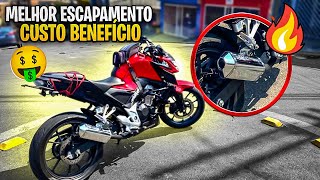 NOVO ESCAPAMENTO DA CB300f TWISTER 2024 FORTUNA O MAIS DESEJADO 🔥 [upl. by Lednyc]